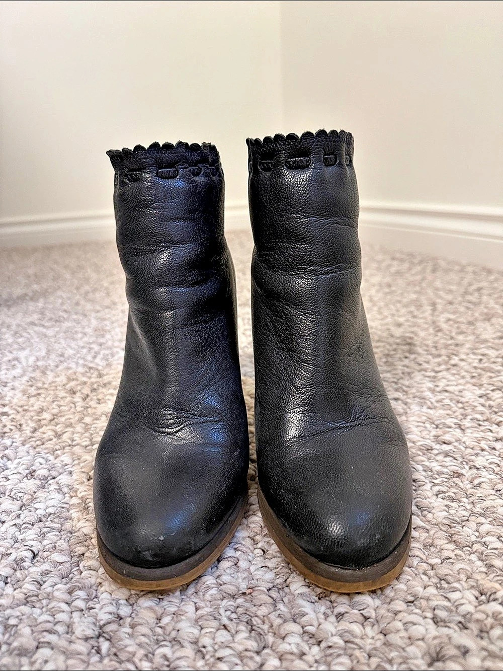 See by Chloe Black Heeled Ankle Boots
